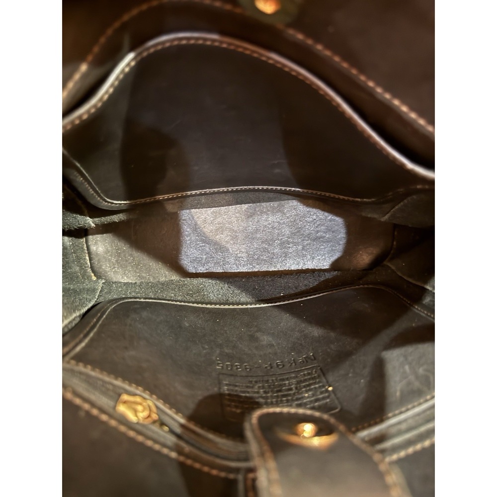Vintage Coach Bleeker Bucket Bag Leather Shoulder Tote Purse 9305 Black - Picture 11 of 16